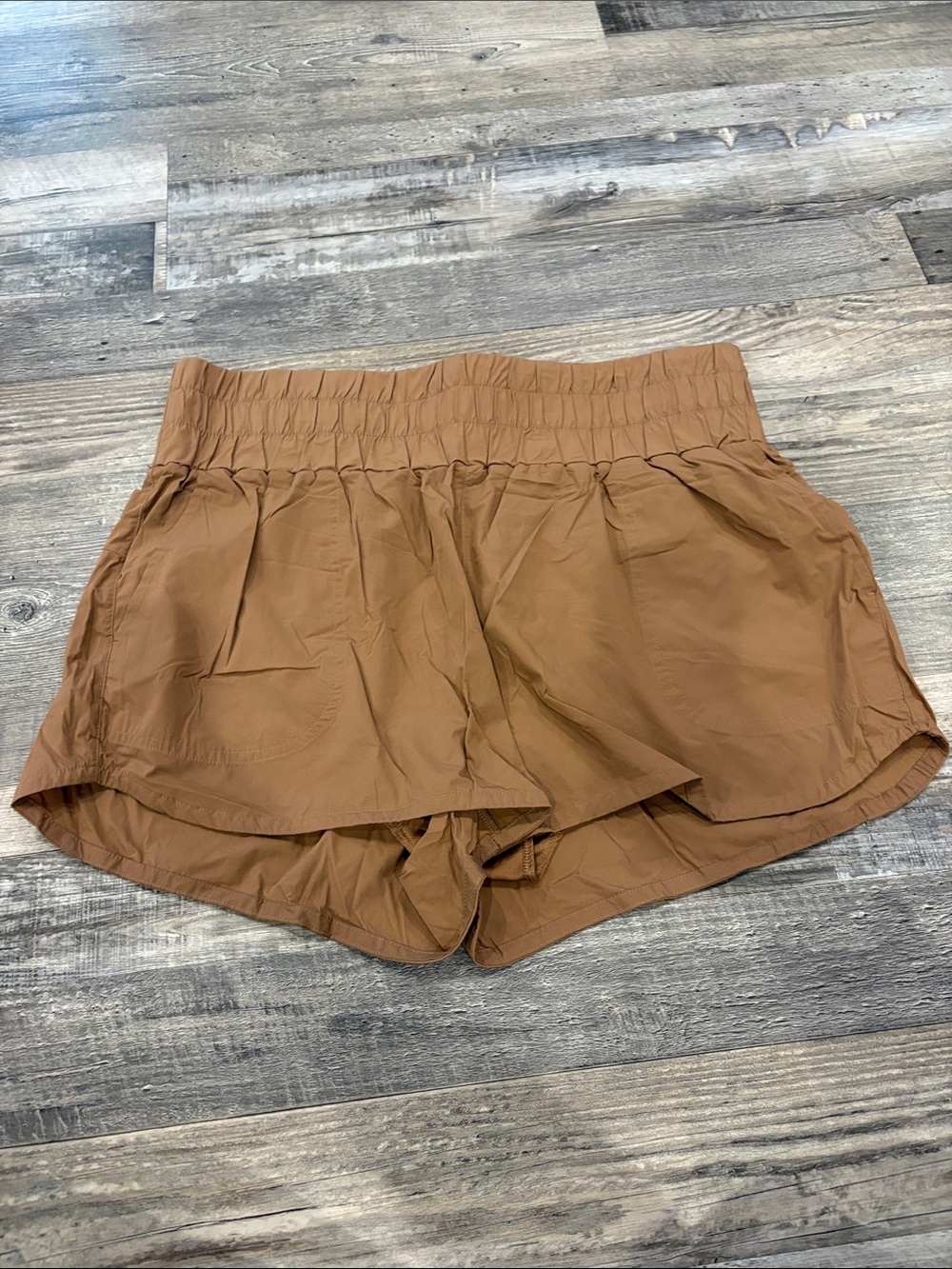 JoyLab Rust Brown High-Waist Athletic Shorts